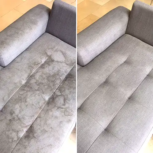 Limpieza de sofas antes y despues