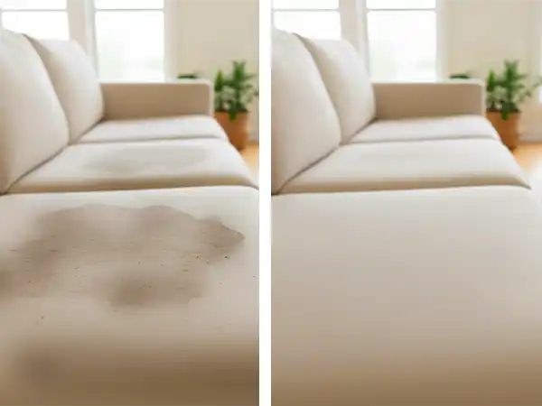 sofa antes y despues radiante